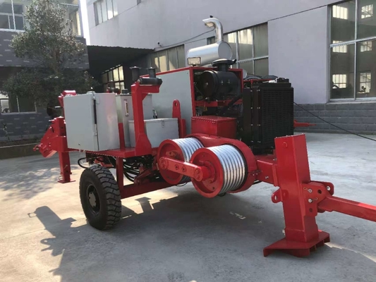 Linha de transmissão 330KV diesel linha aérea do equipamento GL2x50 10T que amarra o equipamento