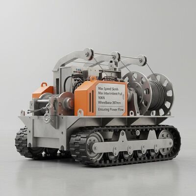 Velocidade Máxima 5kmh Equipamento de Linha de Transmissão Equipado com Tração Intermitente Máxima de 90KN e Distância entre Eixos de 397mm Garantindo Fluxo de Energia