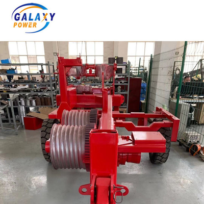 Equipamento Tensionador e Puxador de Linha de Transmissão para Linhas Aéreas de Energia, com Manípulo Operacional Rexroth Alemão e Diâmetro Máximo do Condutor de 55mm