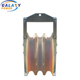 maestro de nylon Stringing Blocks da carga avaliado 40KN das rodas 60kg três