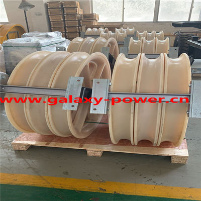 Diâmetro 660x100mm linha ferramenta de Stringing Block Transmission do condutor de três rodas
