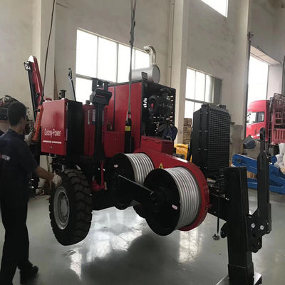8 equipamento do sulco GS90KN 9 Ton Hydraulic Puller Cable Stringing
