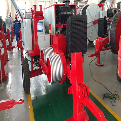 7 máquina hidráulica máxima diesel do extrator do cabo da Bull-roda 60KN 6T dos sulcos