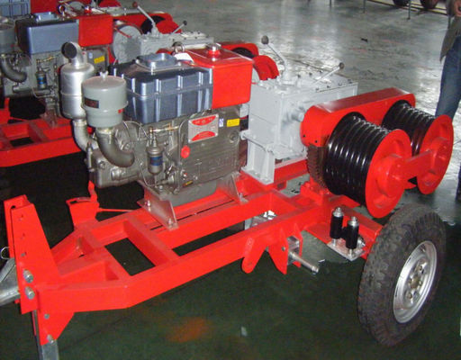 guincho hidráulico diesel de 5t 50kn para o transporte