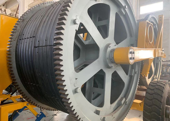 Maestro Stringing Equipment With Cummins Engine do pacote da linha de alta tensão de 500KV 2x80KN