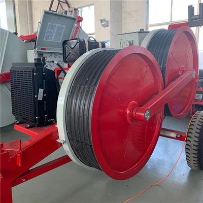Gasolina que libera maestros e terra 3 Ton Wire Stringing Equipment