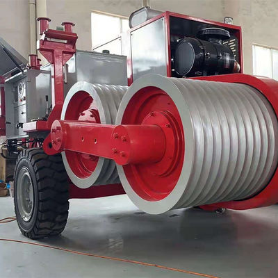 Linha elétrica aérea de 16 condutores de Ton Tensioner 4 que amarra o equipamento