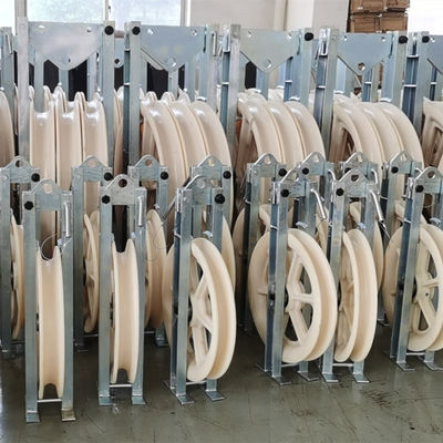 Puxar cabografa 508*75mm a corda de nylon da polia de cinco rodas que amarra o bloco