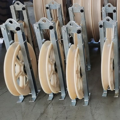 Corda de nylon da roda de Overhead Wire 508mm do piloto única que amarra o bloco