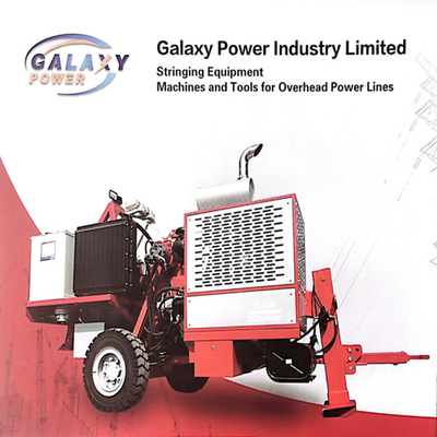 500KV puxam/a linha transmissão da tensão 2x70/1x140kN que amarra o equipamento