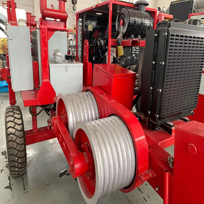 Linha aérea de 6 Ton Hydraulic Puller Winch Transmission que puxa o equipamento