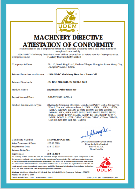 China Galaxy power industry limited Certificações